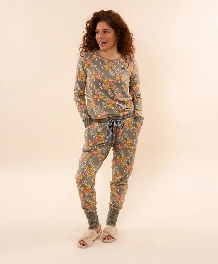 Dames pyjamabroek groen