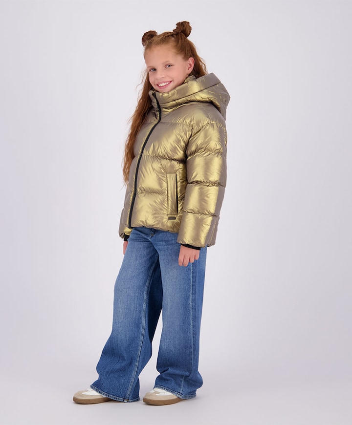 Meisjes jas goud