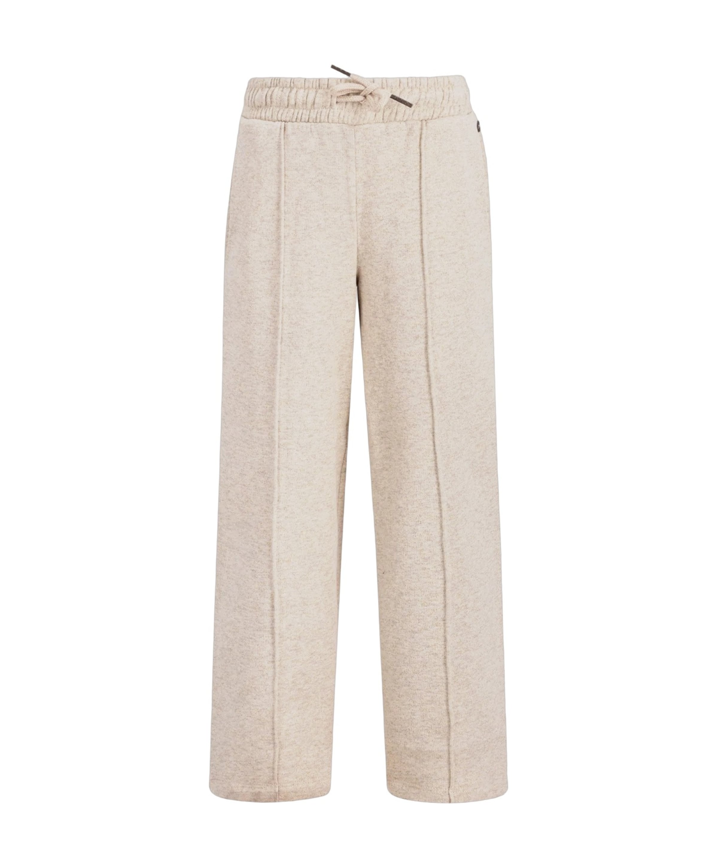 Fienna glitter sweatpants straight meisjes broek beige