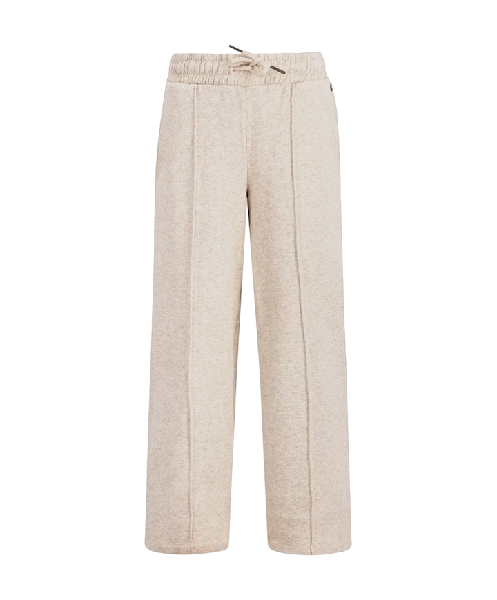 Fienna glitter sweatpants straight meisjes broek beige