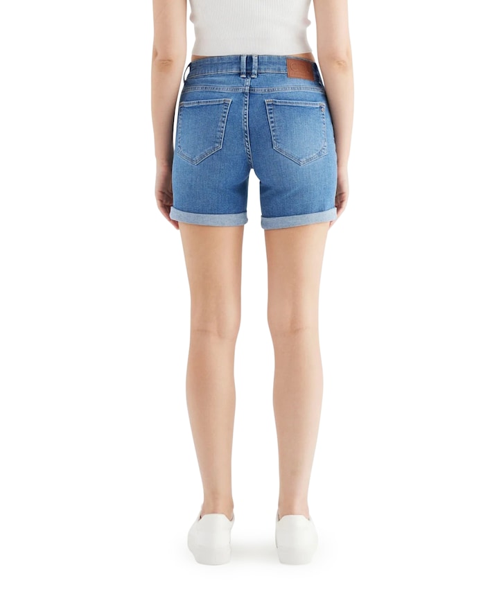 Dames korte broek blauw