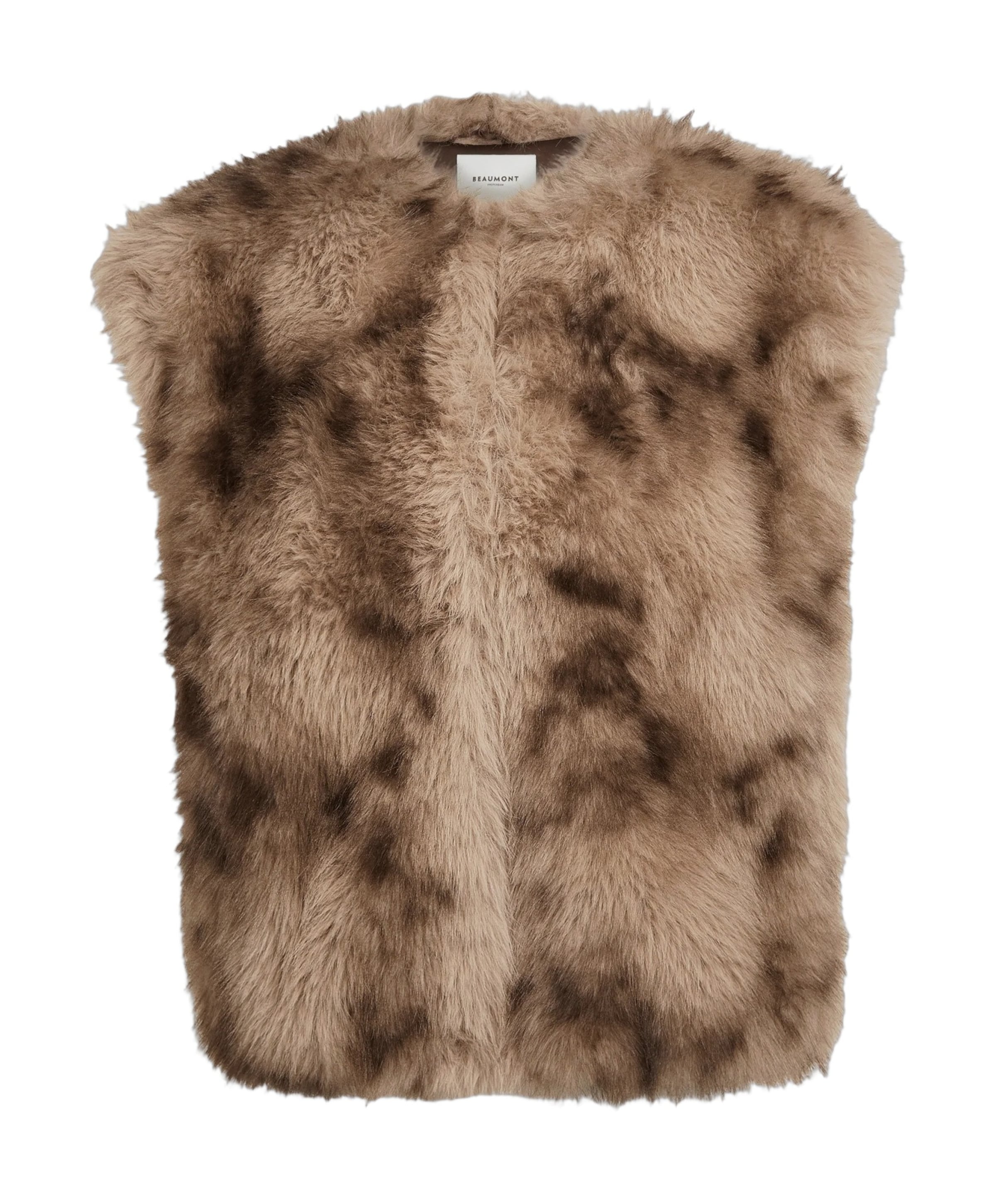 Dames gilet beige