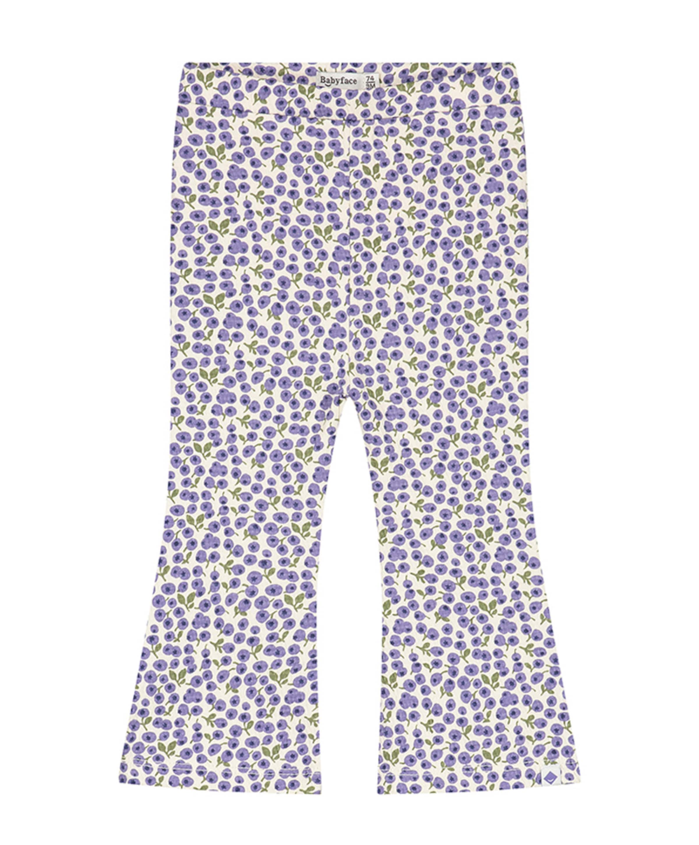 Flared meisjes broek ecru