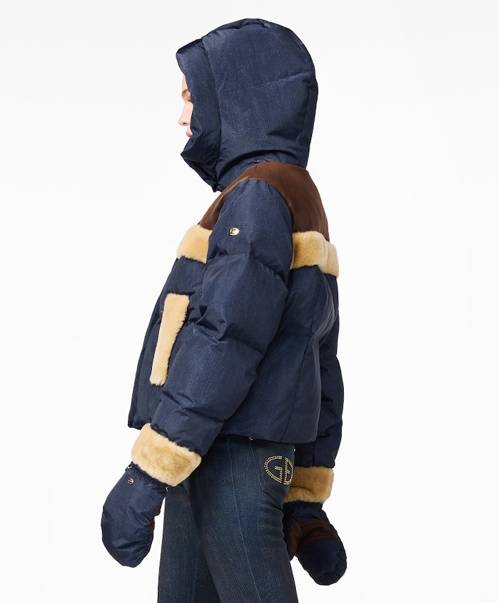 Dames ski-jas blauw