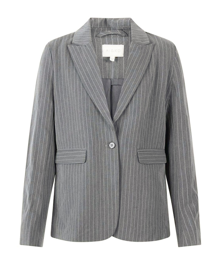 Meisjes blazer grijs