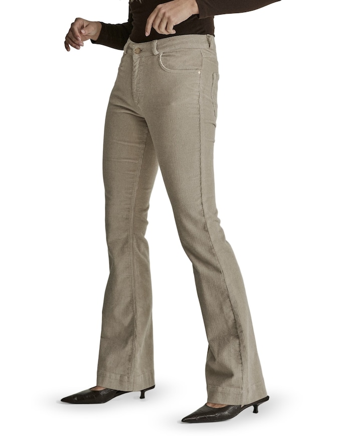 Jade - Vintage Corduroy - 001 - Bla dames broek ecru