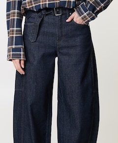Baggy twisted dames jeans blauw