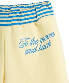 To the moon sweatshort meisjes korte broek geel