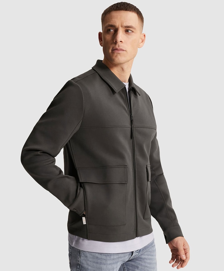 Heren vest grijs