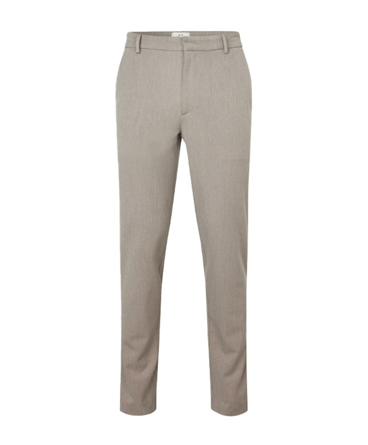 THEOPL 805_GRS BURNT SAND MELANGE heren broek beige