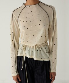 Dames longsleeve ecru