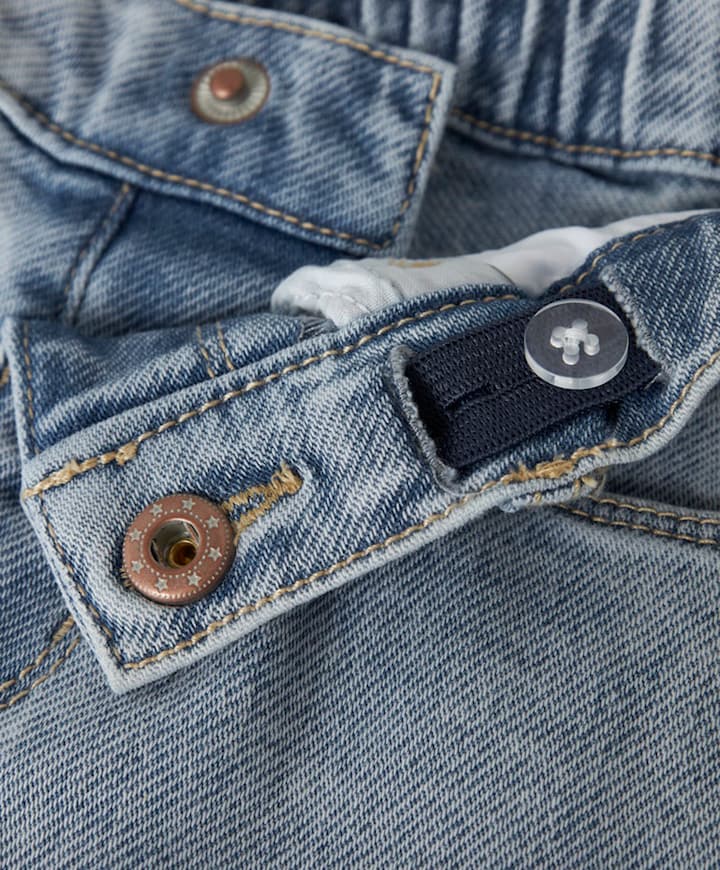 NMFROSE MOM DNM 1140-GY meisjes korte broek blauw