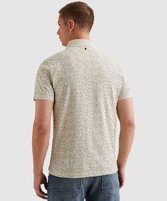 Heren polo ecru