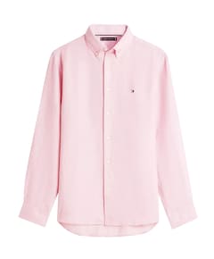 Heren overhemd lange mouw roze