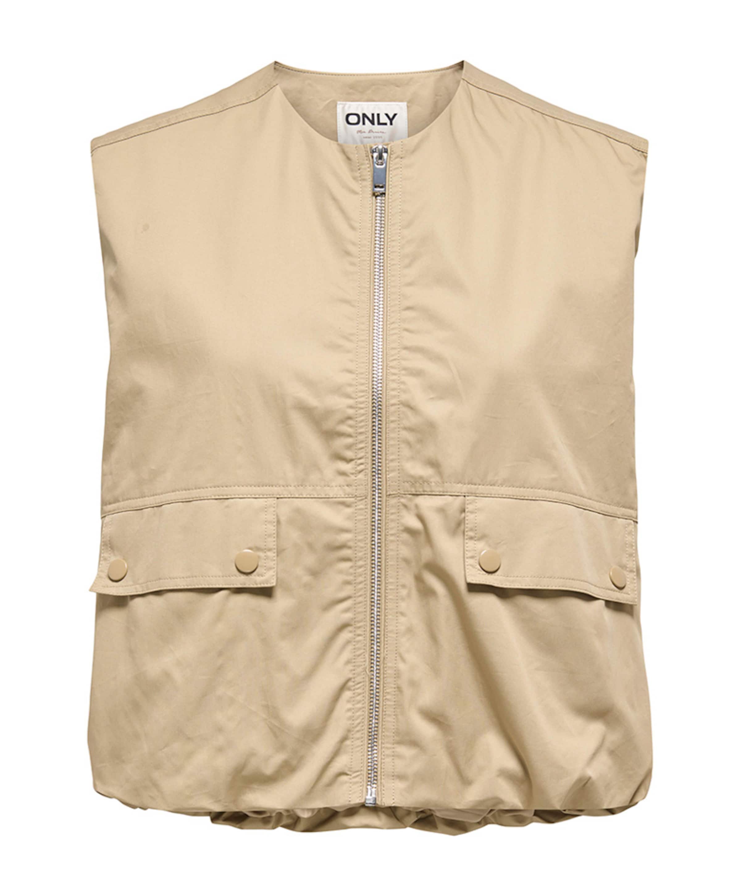 Dames gilet beige