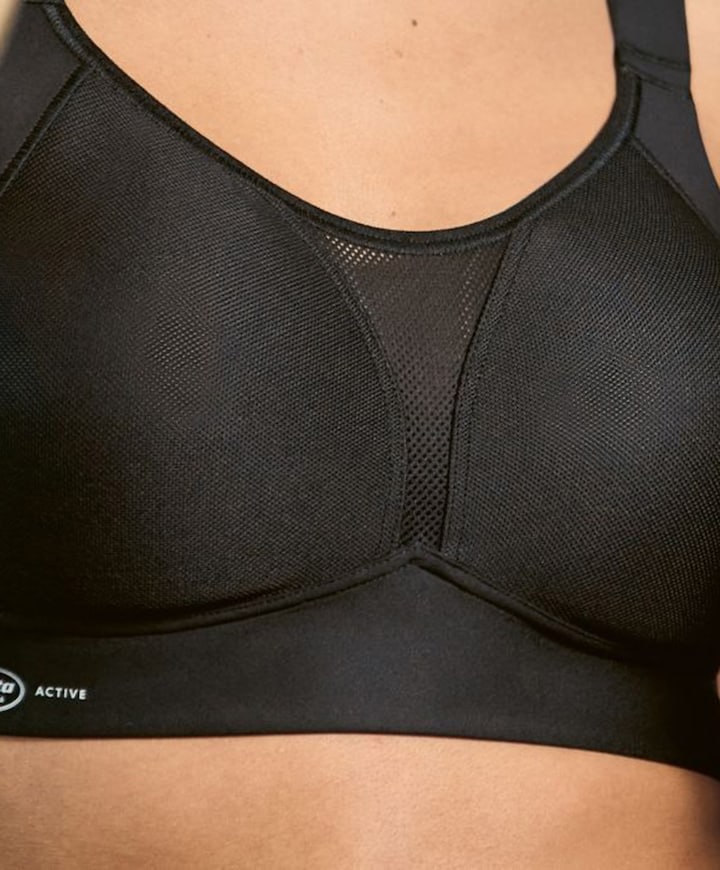 Dames sport bh zwart