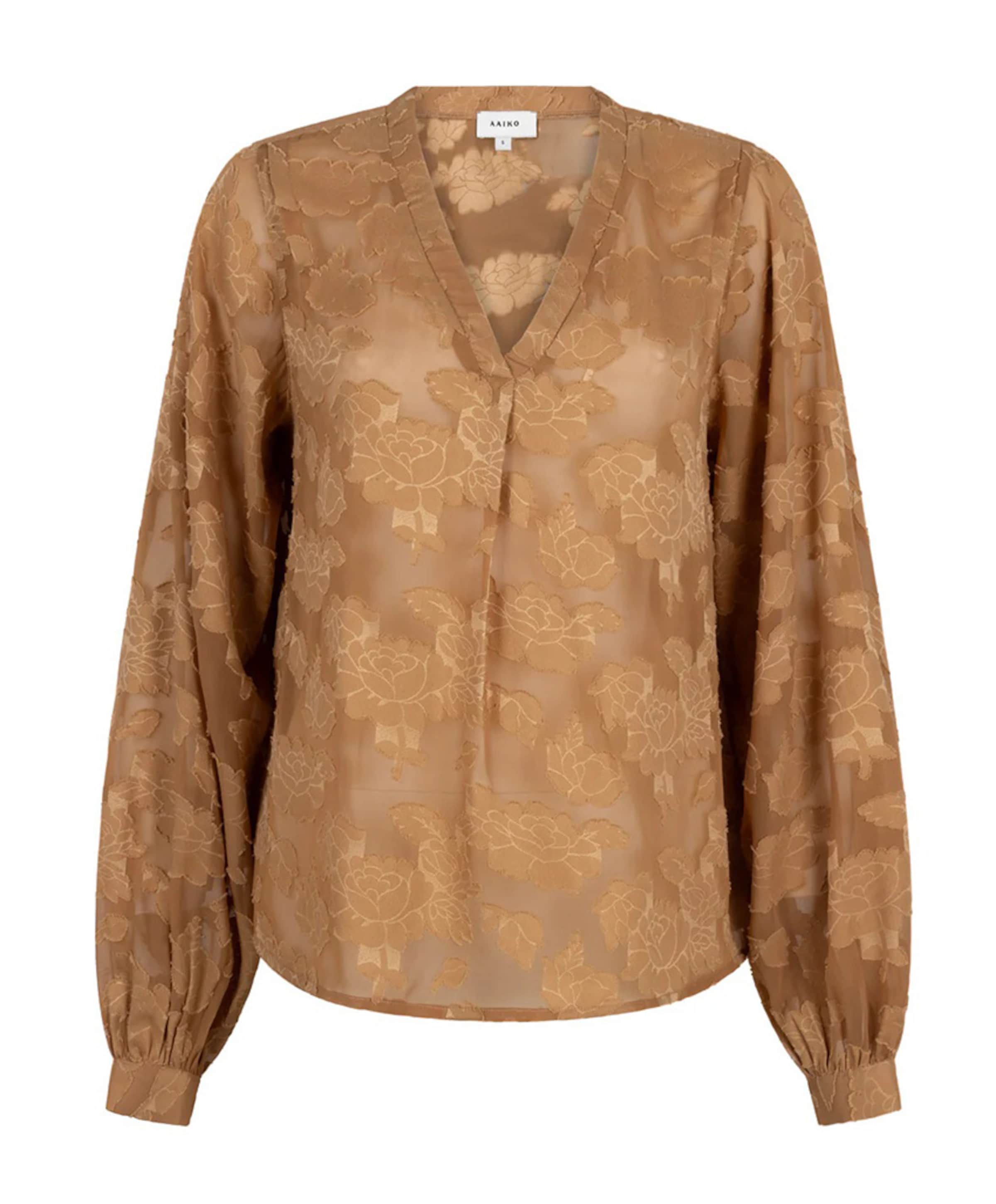 Dames blouse bruin
