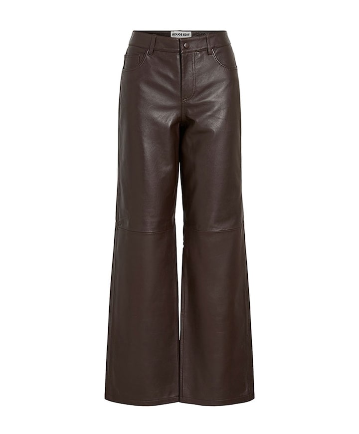 ROUCAMDEN RW S/F LEATHER broek bruin