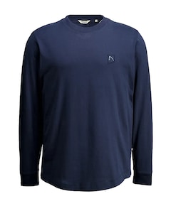 Heren longsleeve blauw