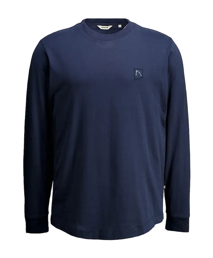 Heren longsleeve blauw
