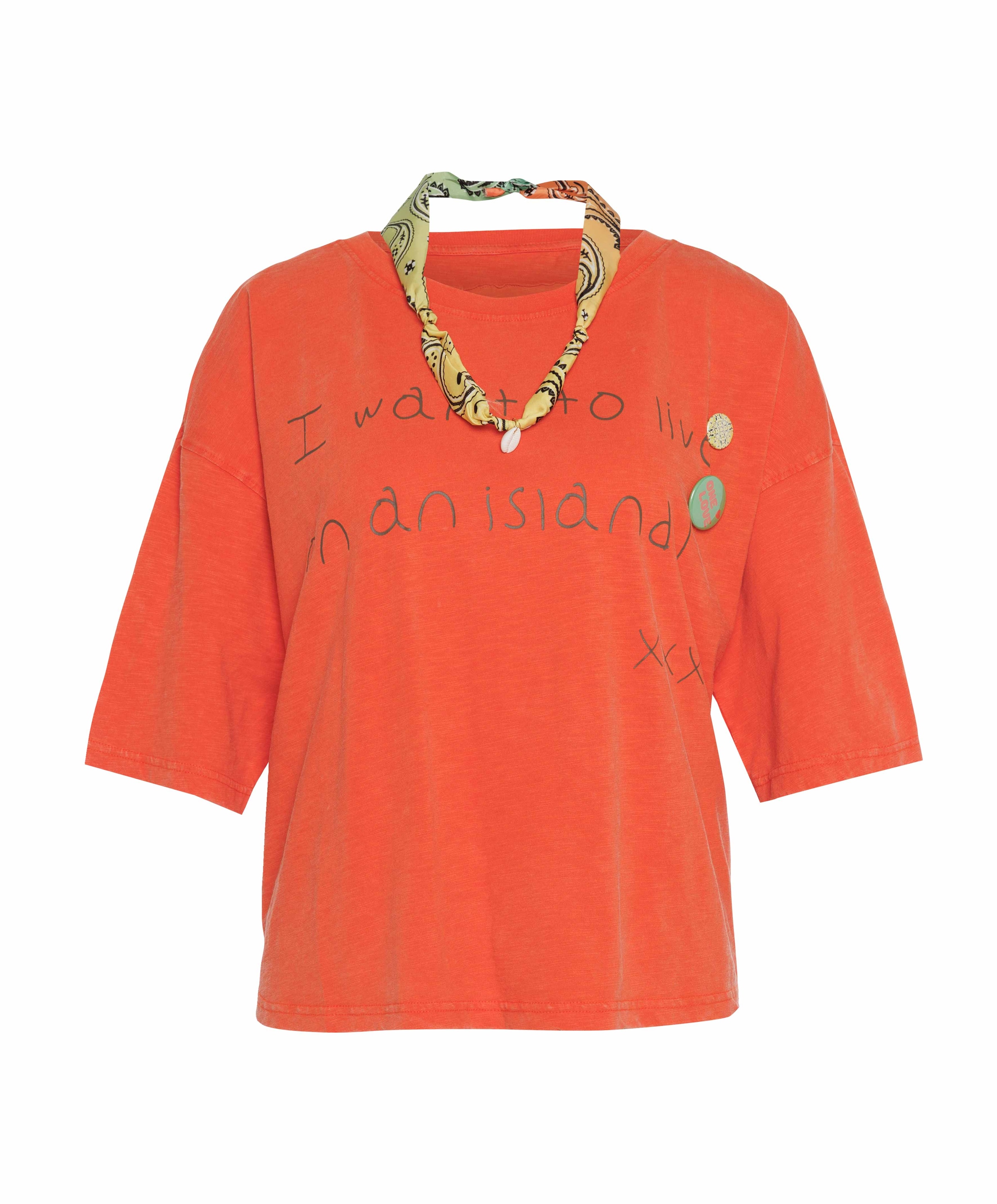 Dames T-shirt oranje