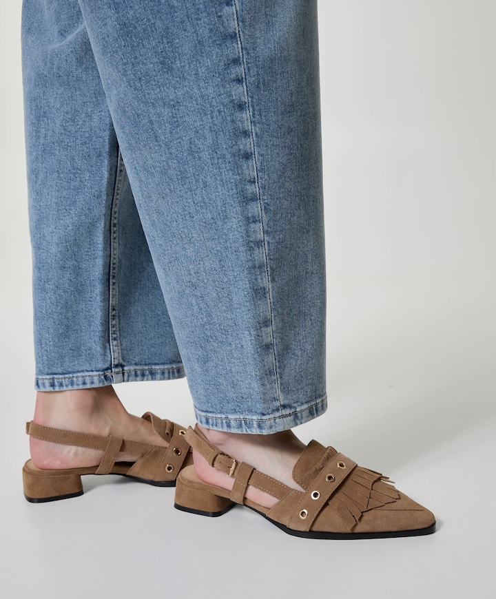 Dalmazia dames slingbacks beige