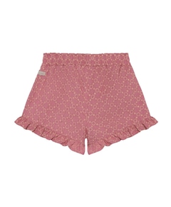 Ruffle Shorts Broderie meisjes korte broek roze