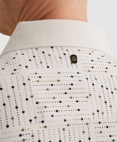 Heren polo ecru