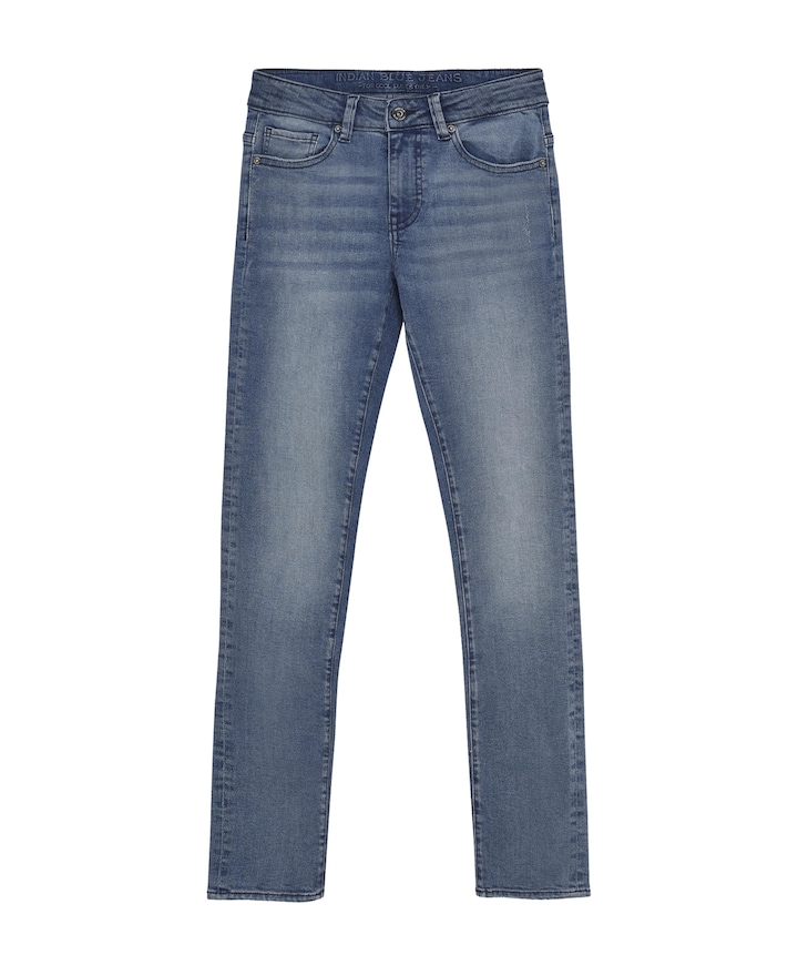 2689 Straight Fit Used jeans blauw