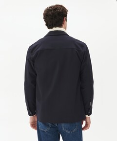 Heren overhemd lange mouw blauw