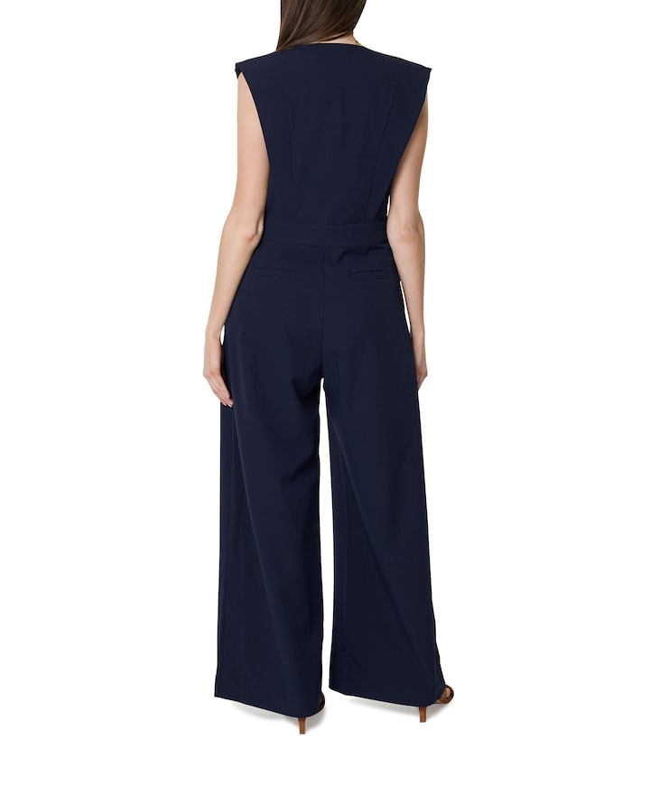 dames jumpsuit blauw