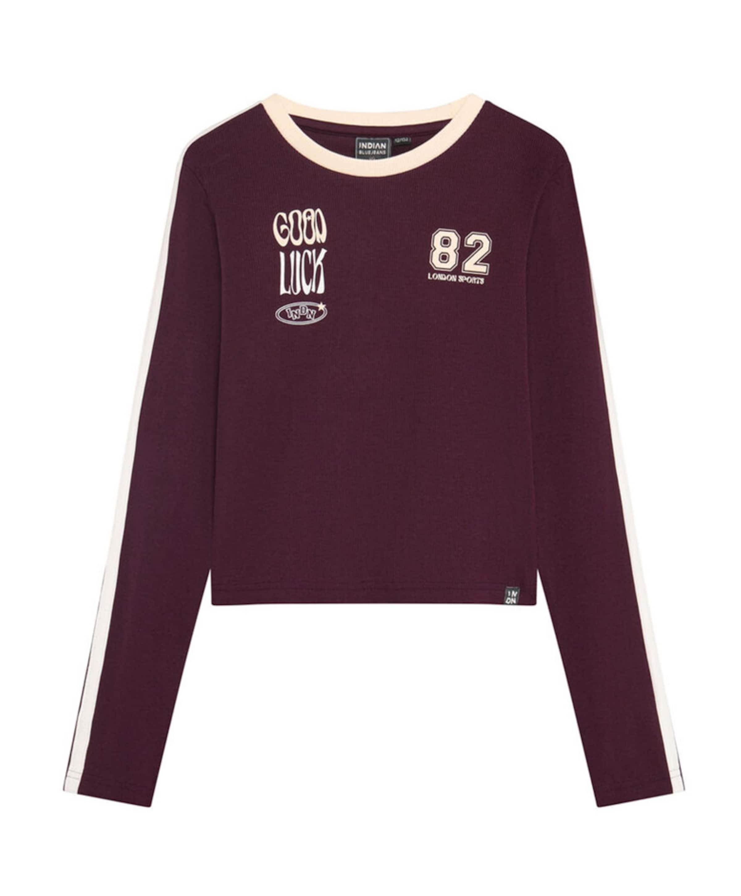 Meisjes longsleeve bordeaux