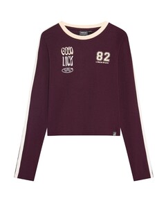 Meisjes longsleeve bordeaux