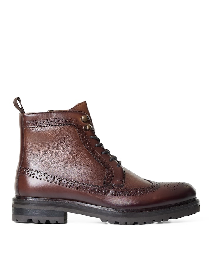 heren veterboots bruin