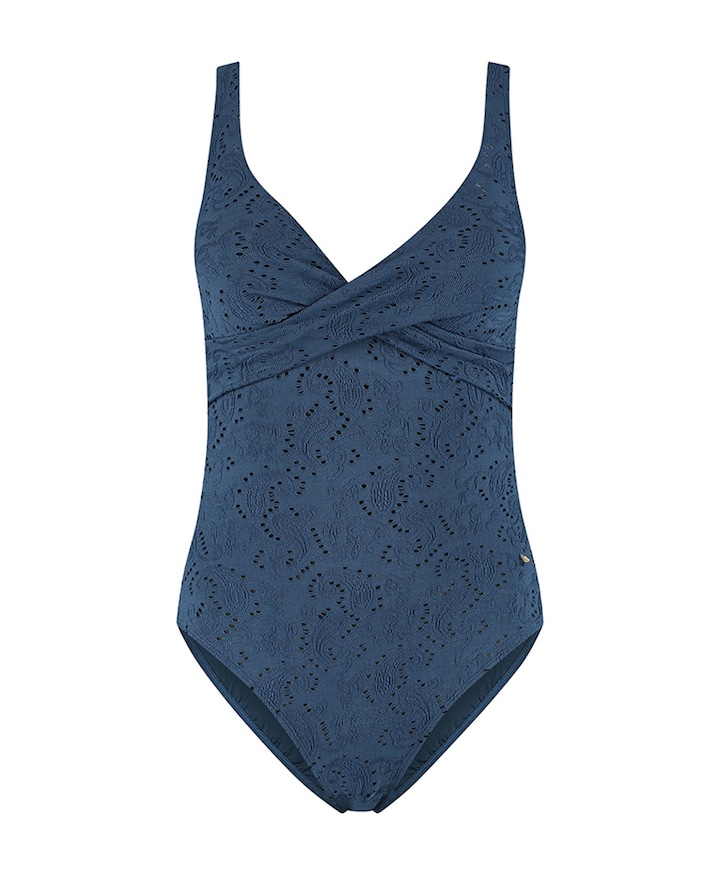 Dames badpak blauw