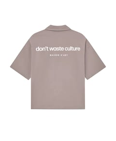 Heren overhemd korte mouw grijs