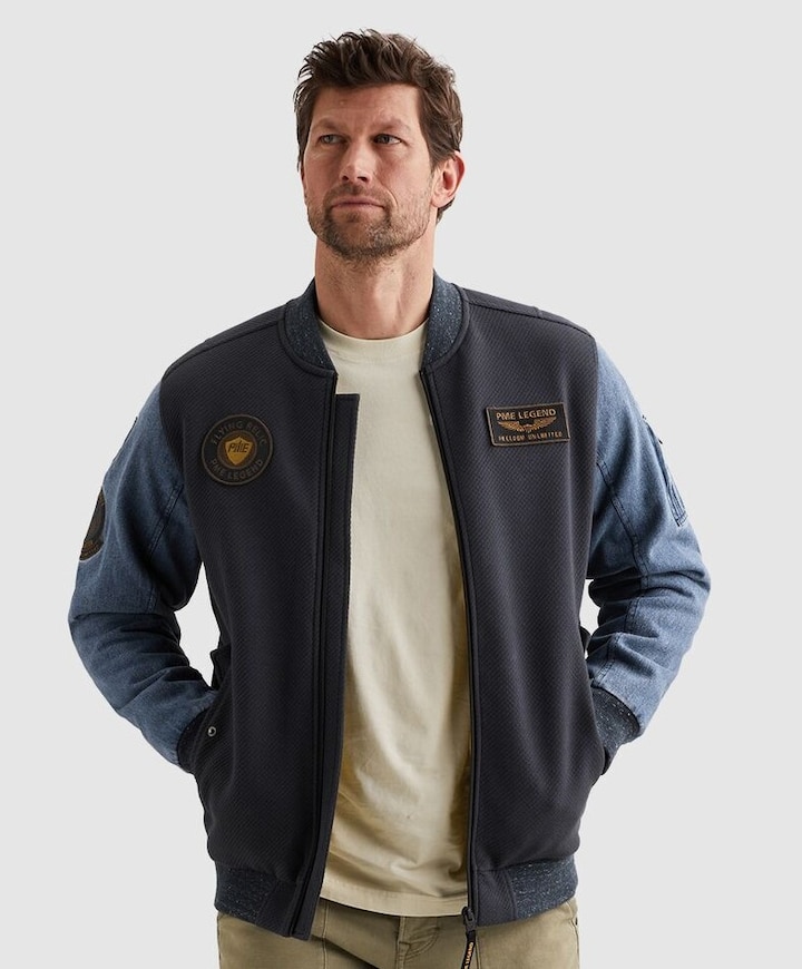 Heren jas blauw