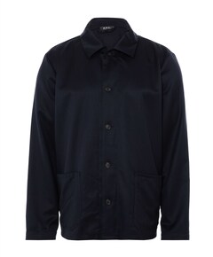 Heren overshirt blauw