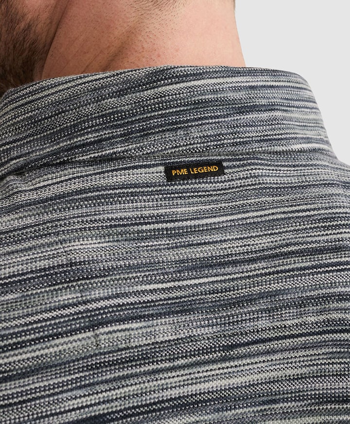 Heren polo blauw