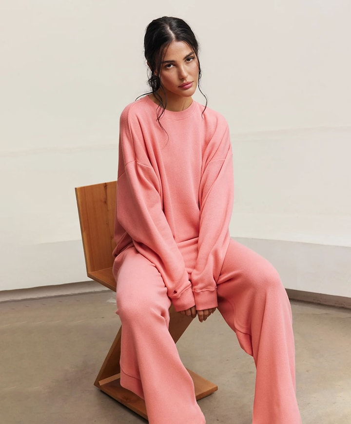 Amelia Straight Leg dames trainingsbroek roze