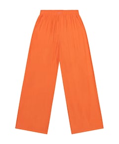 IRREGULAR WIDE LEG PANTS dames broek oranje