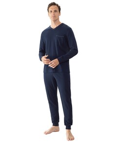 Heren pyjamaset blauw