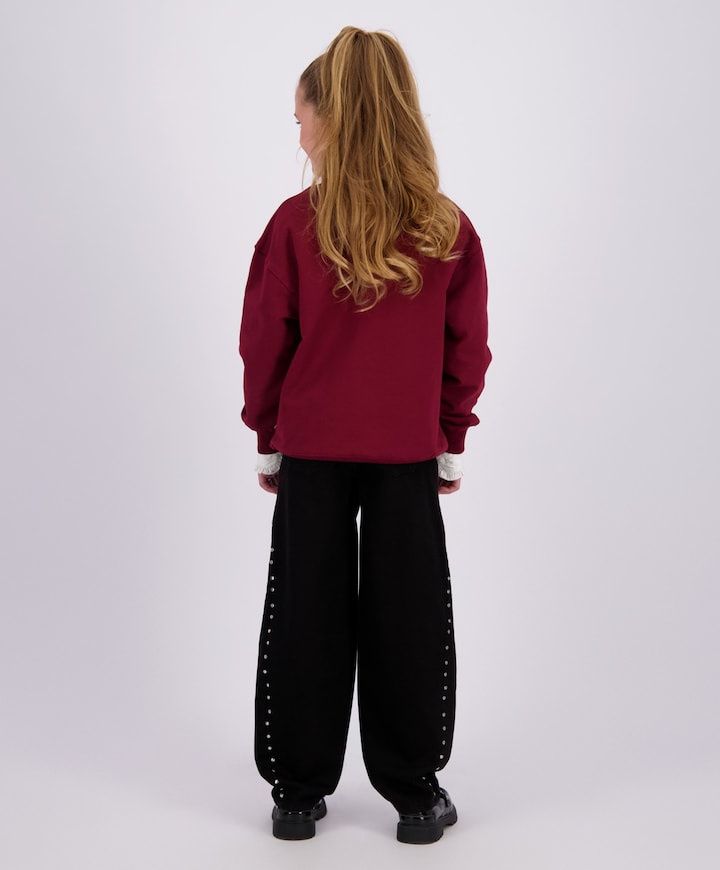 Camilla Stud meisjes jeans zwart