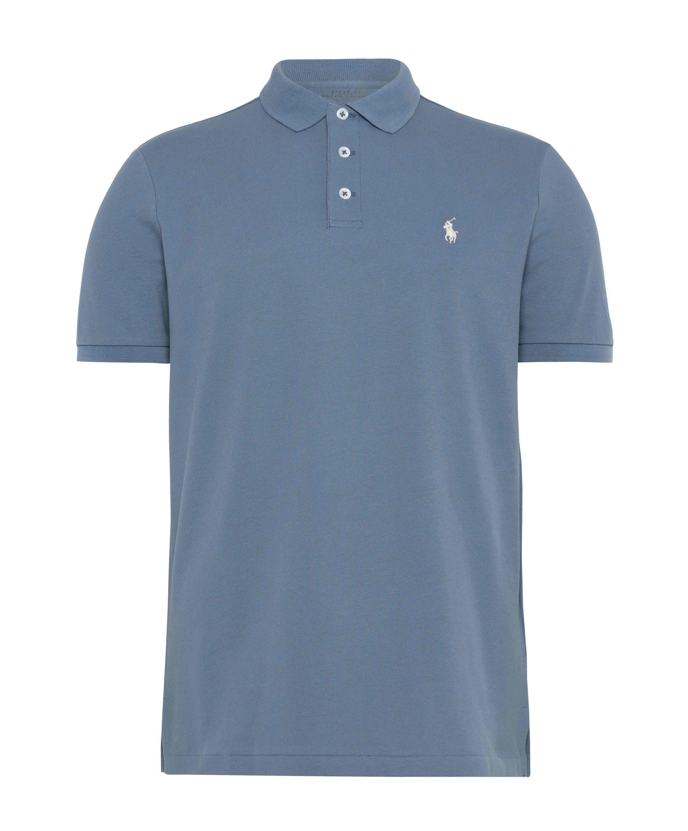 Heren polo blauw