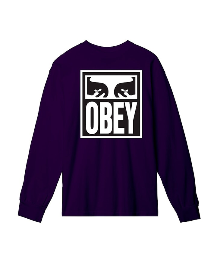 Heren longsleeve paars