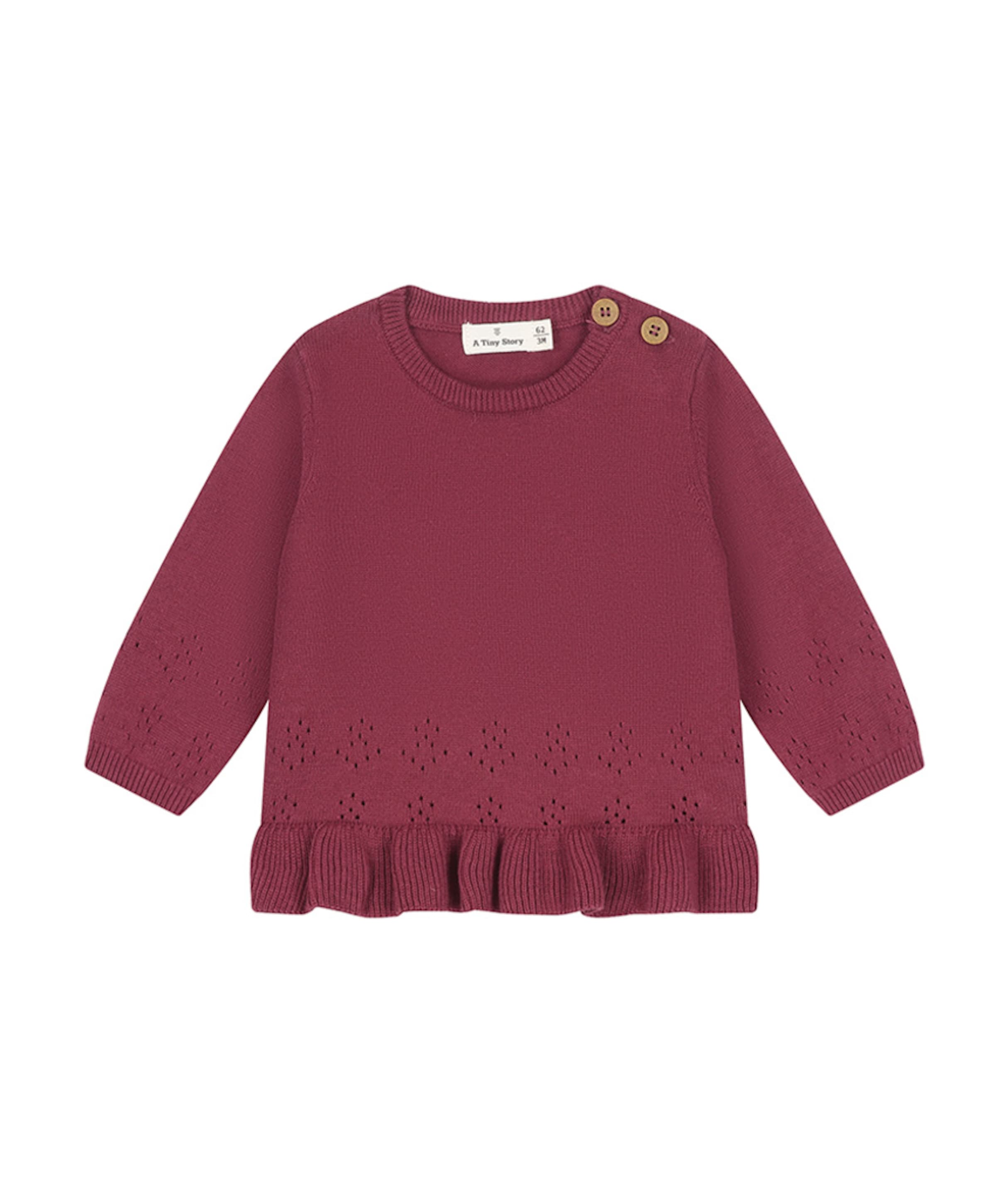 Meisjes trui bordeaux