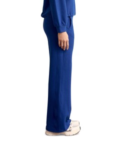 Structured Wide-Leg dames broek blauw