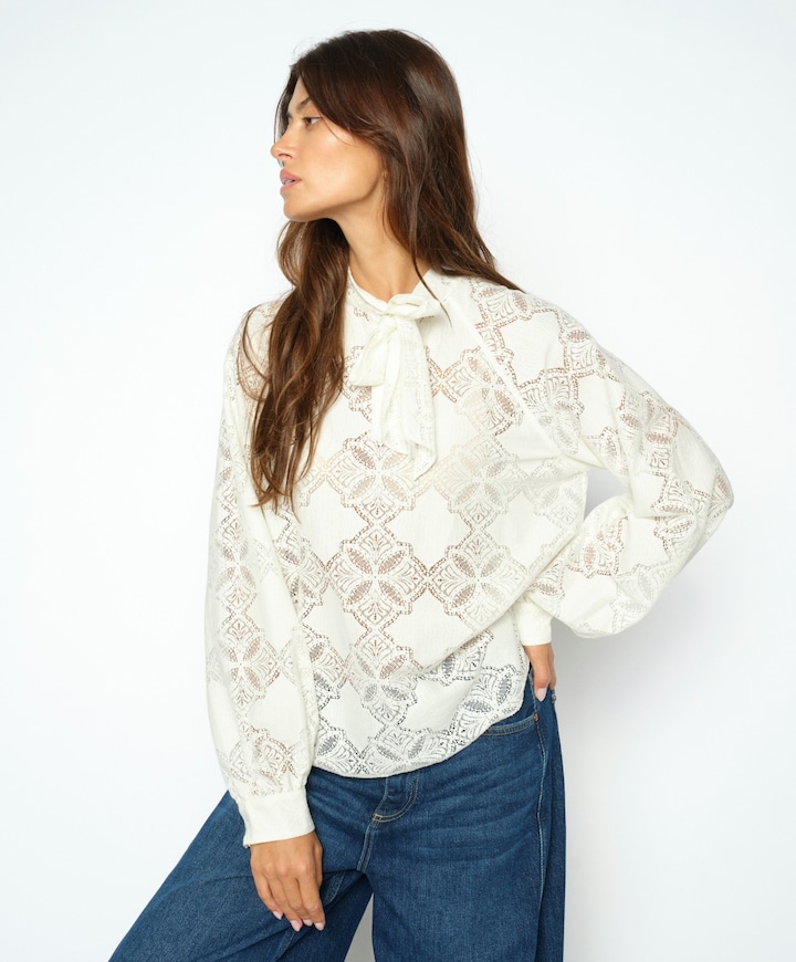 Dames blouse ecru