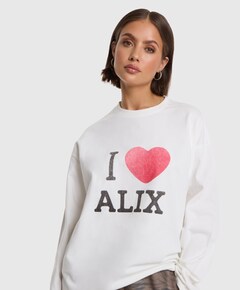 Dames longsleeve ecru