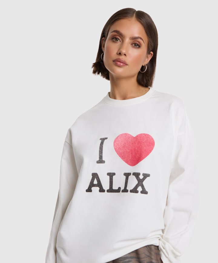 Dames longsleeve ecru